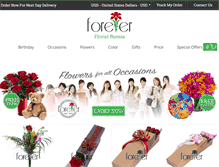Tablet Screenshot of forever-florist-russia.com